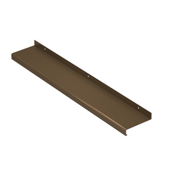 Aluminium Außenfensterbank in Farbe mittelbronze C33 300x50mm