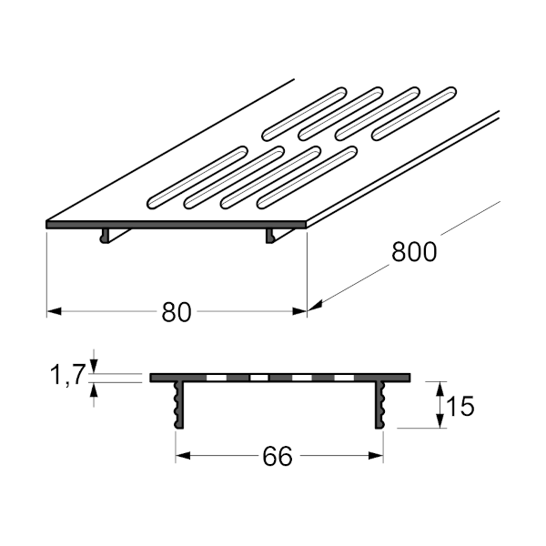 Fensterbank Lüftungsprofil