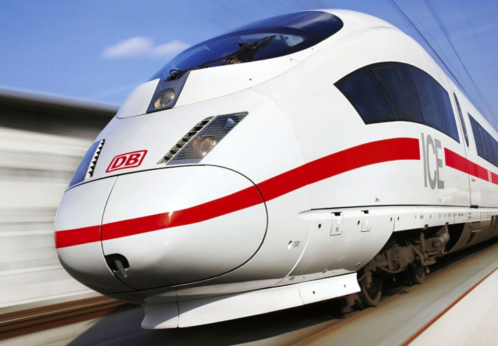 Der ICE der Deutschen Bahn