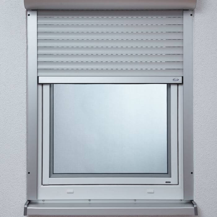 Einbausituation Spannrahmen Fliegengitter im Fensterrahmen
